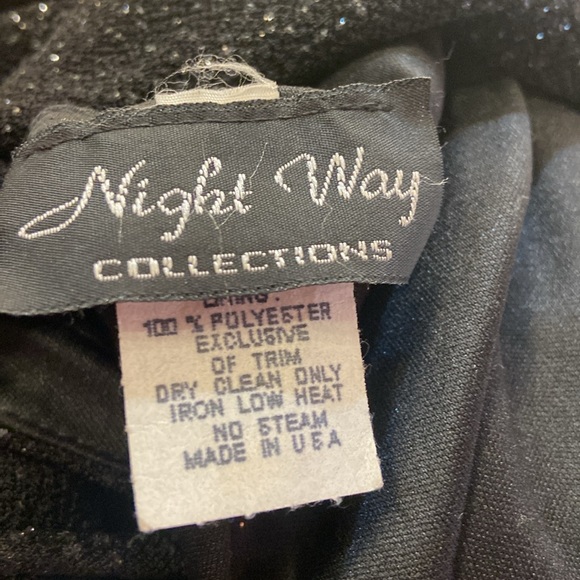 Night Way Women's One-Shoulder Dress Long - Picture 8 of 9